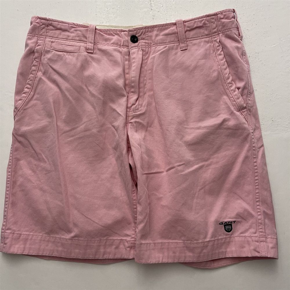 GANT 36 x 10" Pink Heavy 100%‎ Cotton Twill Chino Shorts